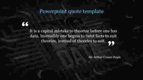 Be Ready to Use PowerPoint Quote Template Presentation